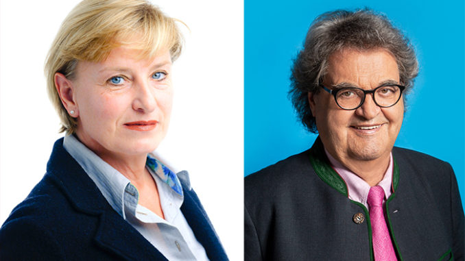 Collage Iris Stromberger und Helmut Markwort klein