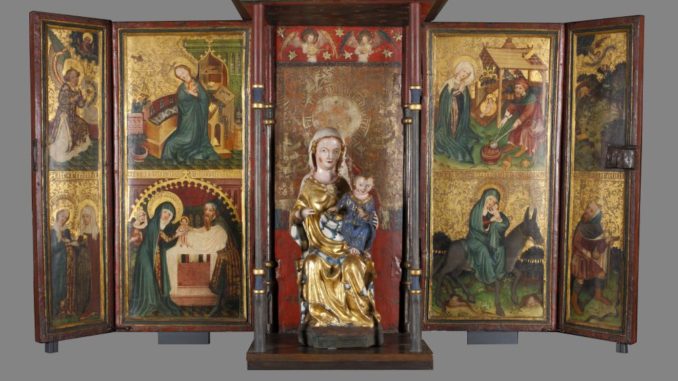 Abbildung 2_Geburt Christi, Kleiner Friedberger Baldachinaltar, Mittelrh...