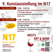 9. Kunstausstellung in der N17 EVENT LOUNGE in Griesheim