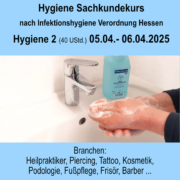 Hygiene Sachkundekurs 40 Std. nach InfHygVO Hessen,