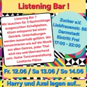 Das Zucker wird zur Listening Bar !